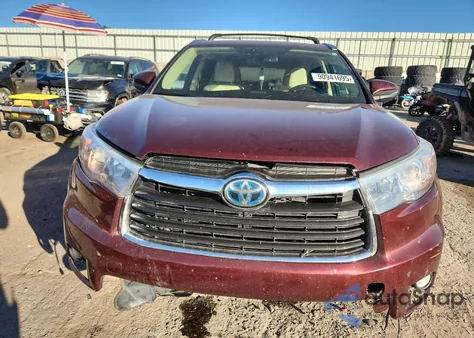 2015 Toyota Highlander Hybrid Limited z USA, uszkodzony, nr VIN 5TDDCRFH6FS008913